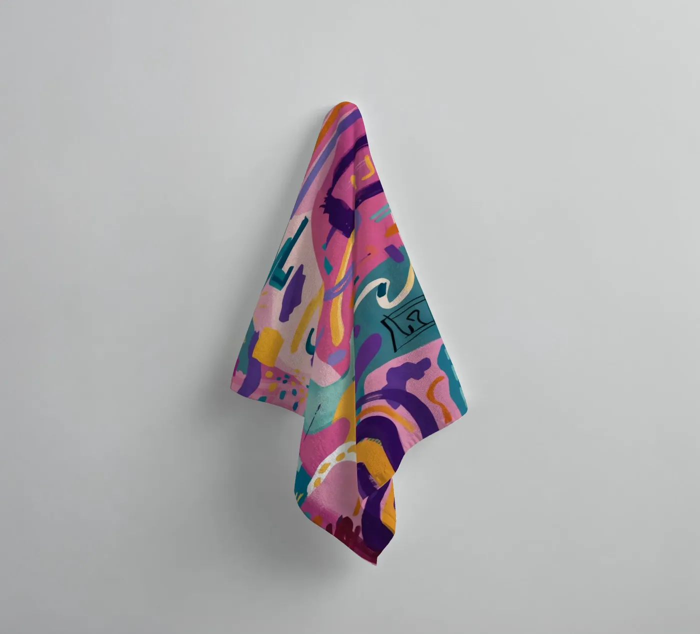 Rhythmic Color Code badhanddoek van Zep Layers