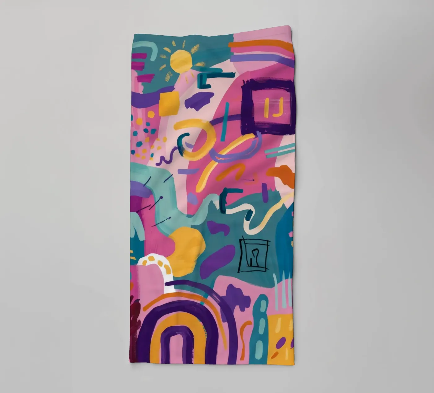 Rhythmic Color Code badhanddoek van Zep Layers