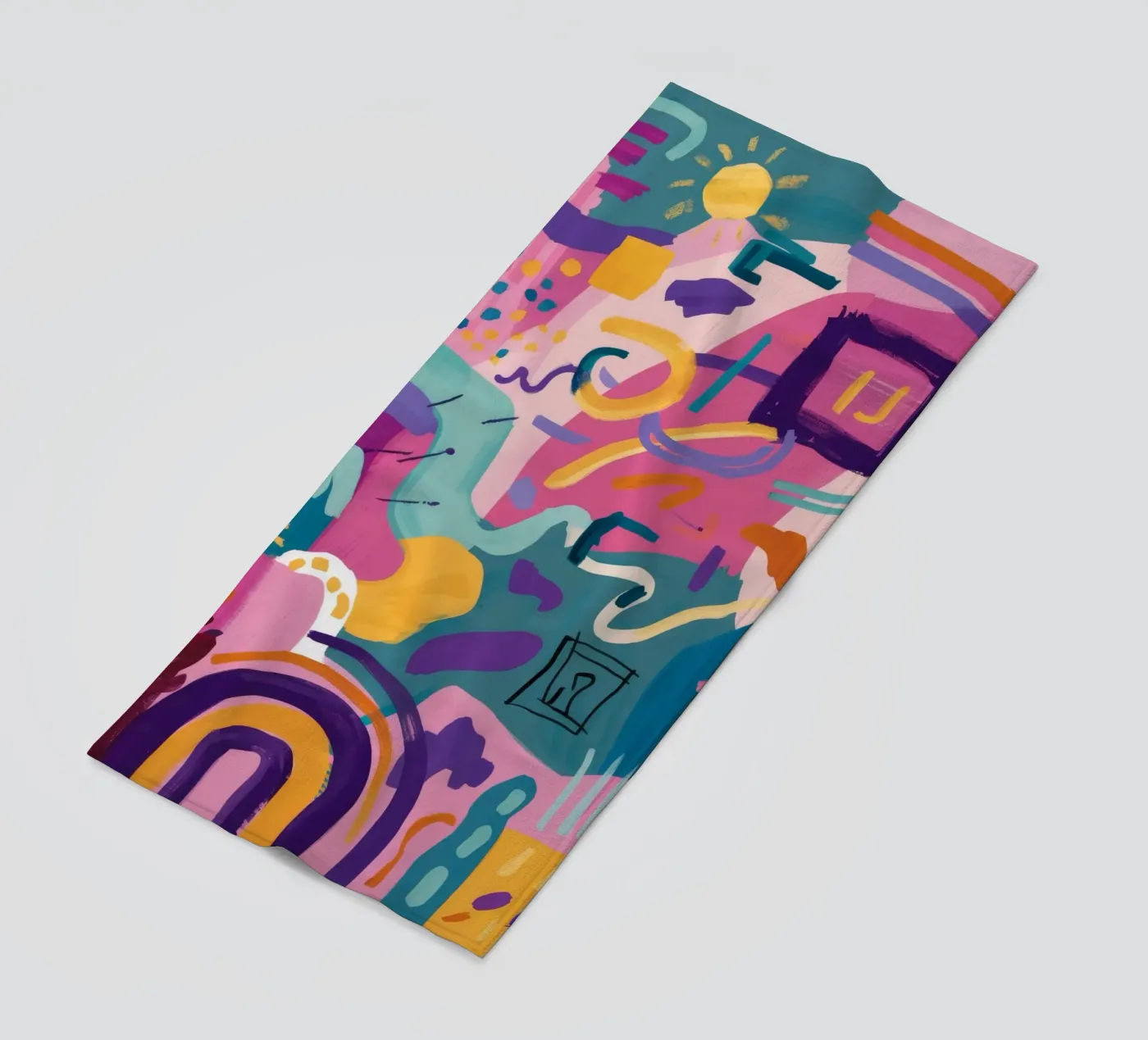 Rhythmic Color Code strandhanddoek van Zep Layers