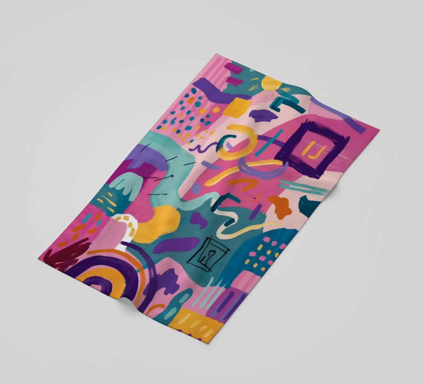 Rhythmic Color Code strandhanddoek van Zep Layers