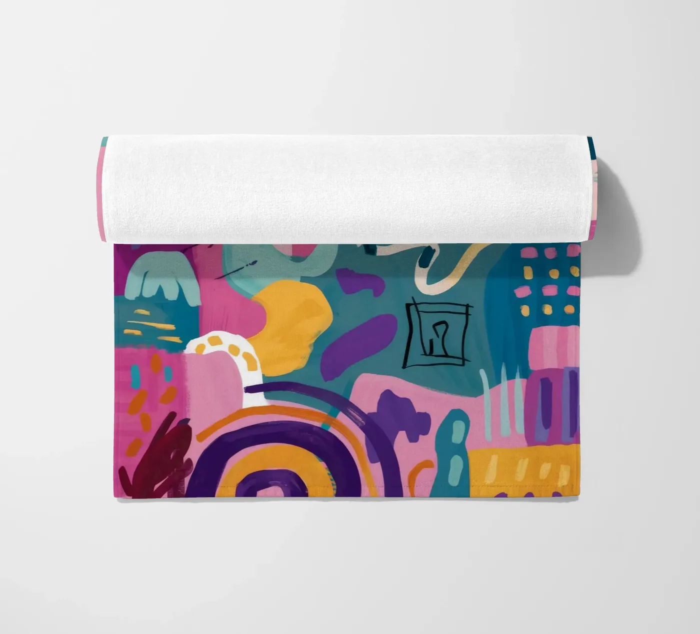 Rhythmic Color Code strandhanddoek van Zep Layers