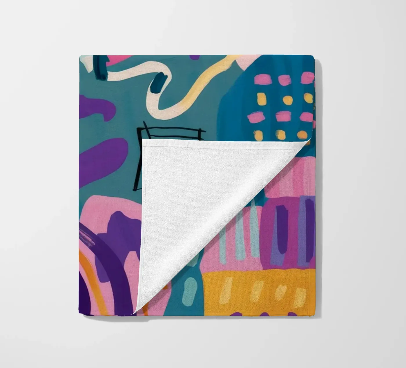 Rhythmic Color Code strandhanddoek van Zep Layers