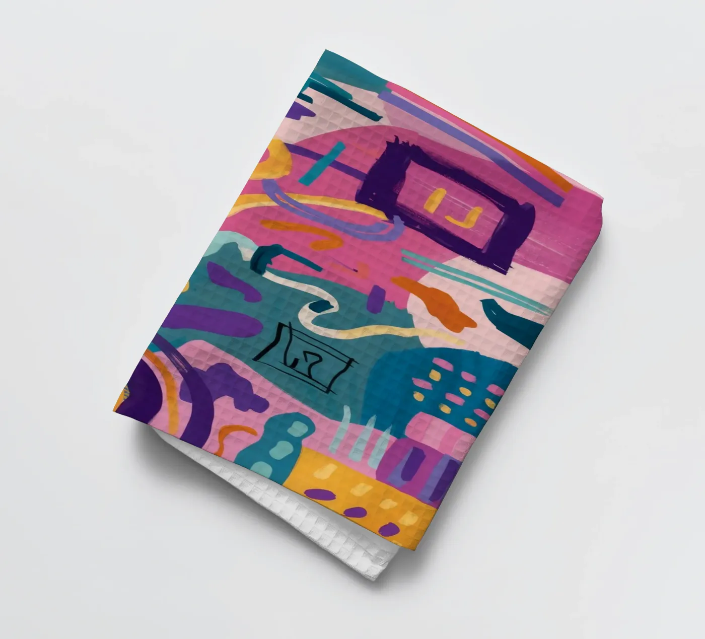 Rhythmic Color Code theedoek van Zep Layers