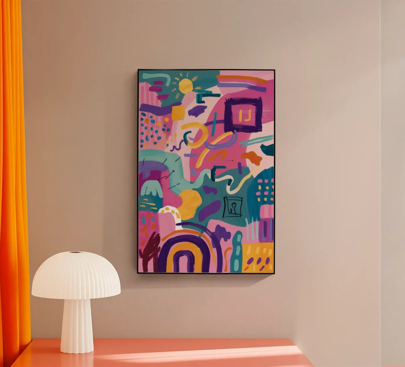 Rhythmic Color Code acryl van Zep Layers