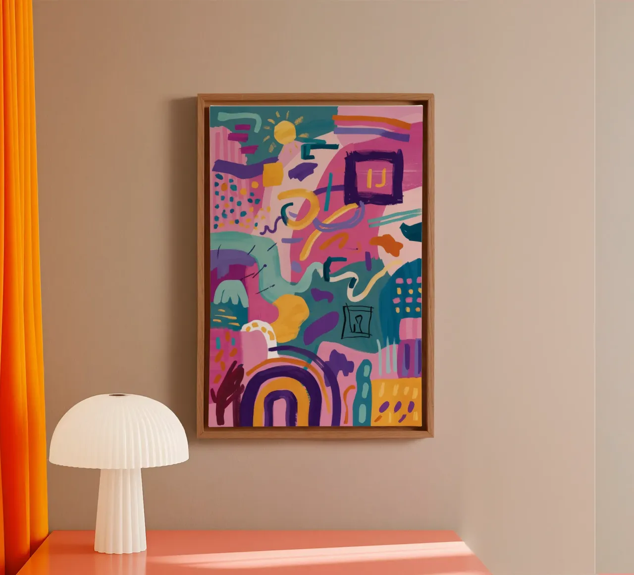 Rhythmic Color Code canvas by Zep Layers