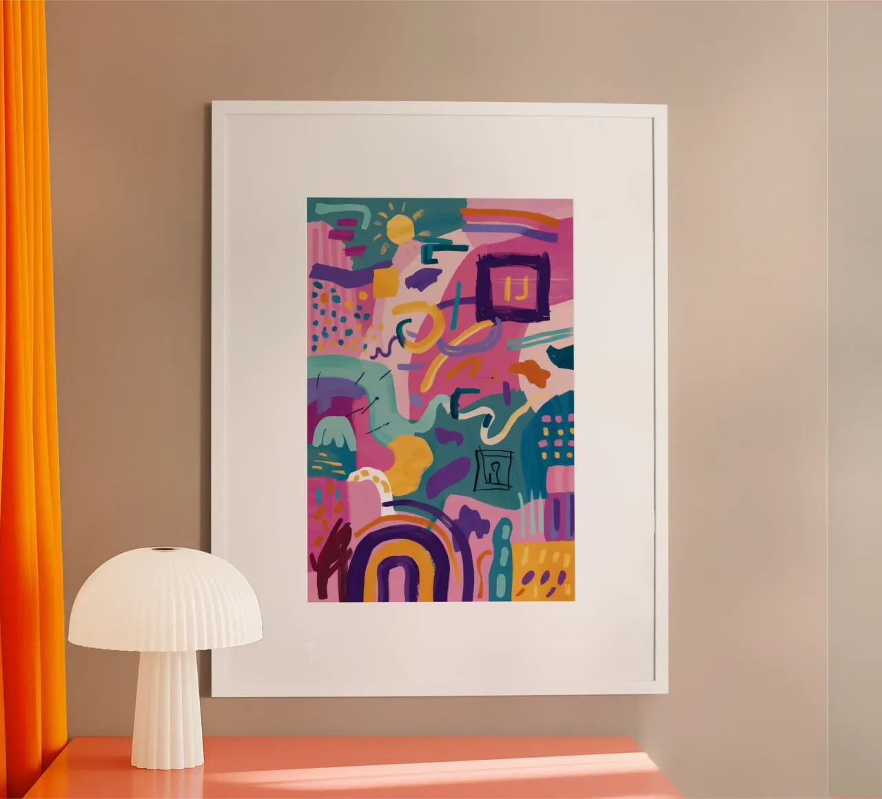 Ritmische kleurcode poster van Zep Layers