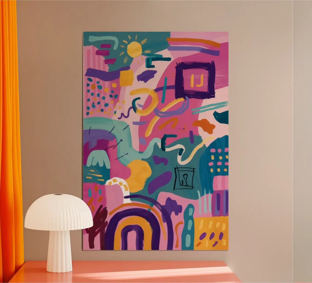 Ritmische kleurcode poster van Zep Layers