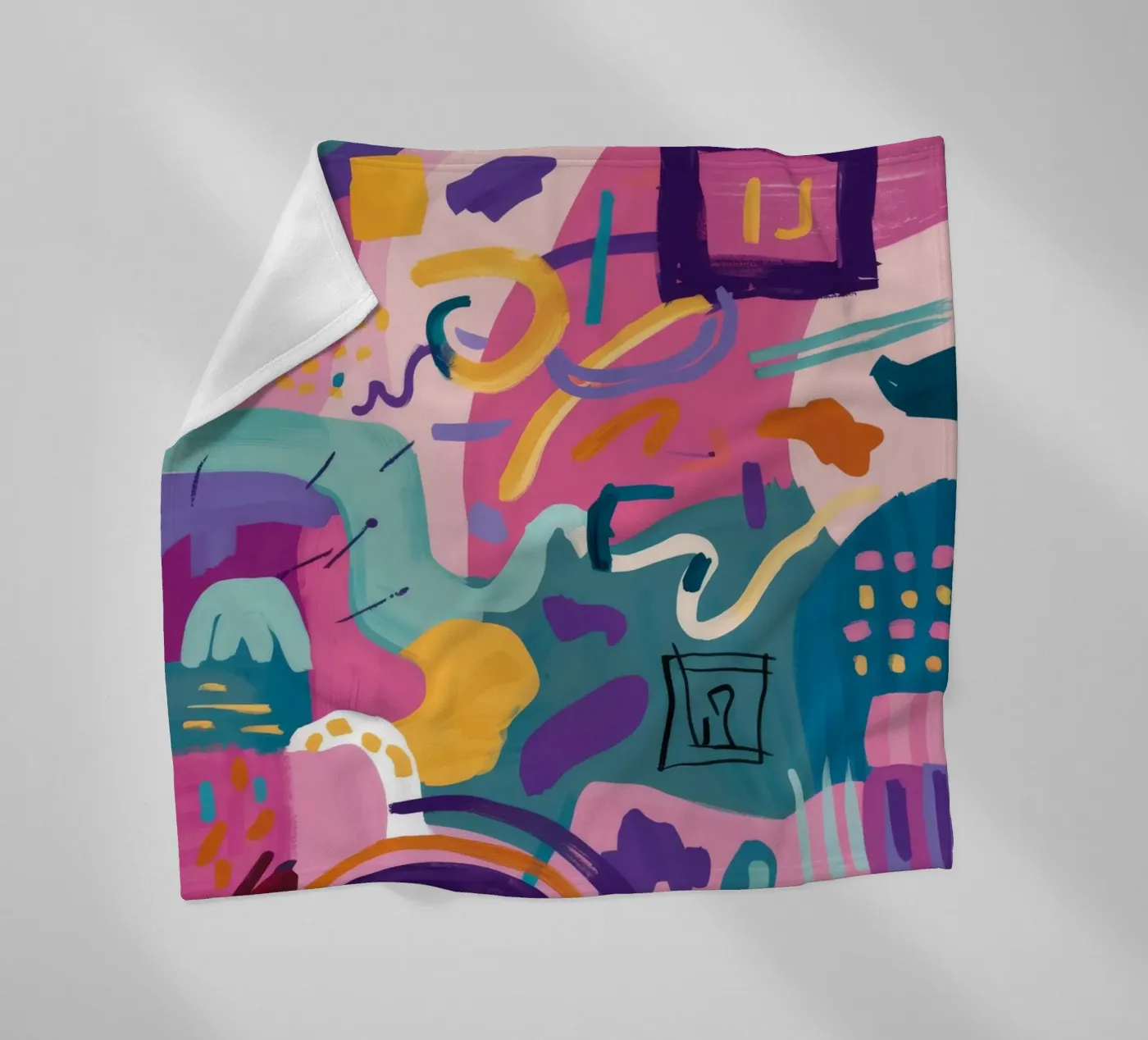 Rhythmic Color Code Fleecedecke von Zep Layers