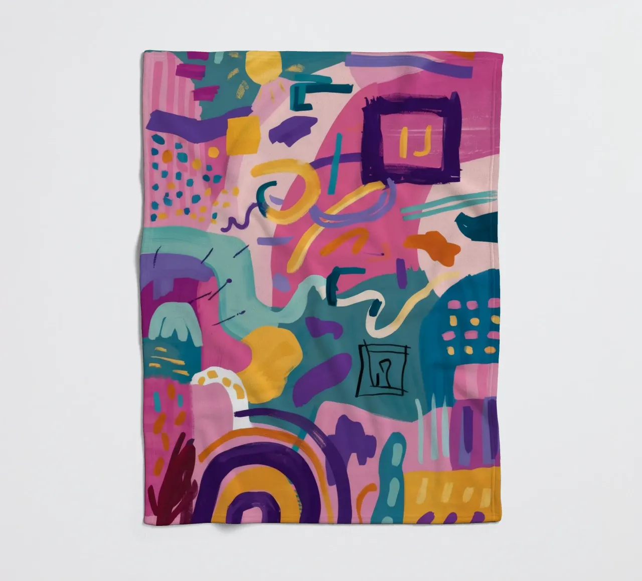 Rhythmic Color Code fleece blanket by Zep Layers