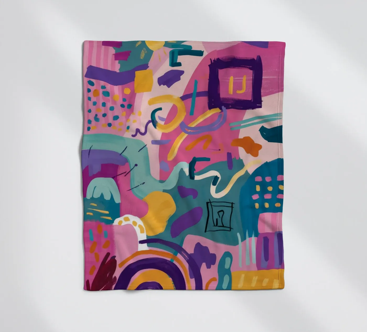 Rhythmic Color Code Fleecedecke von Zep Layers