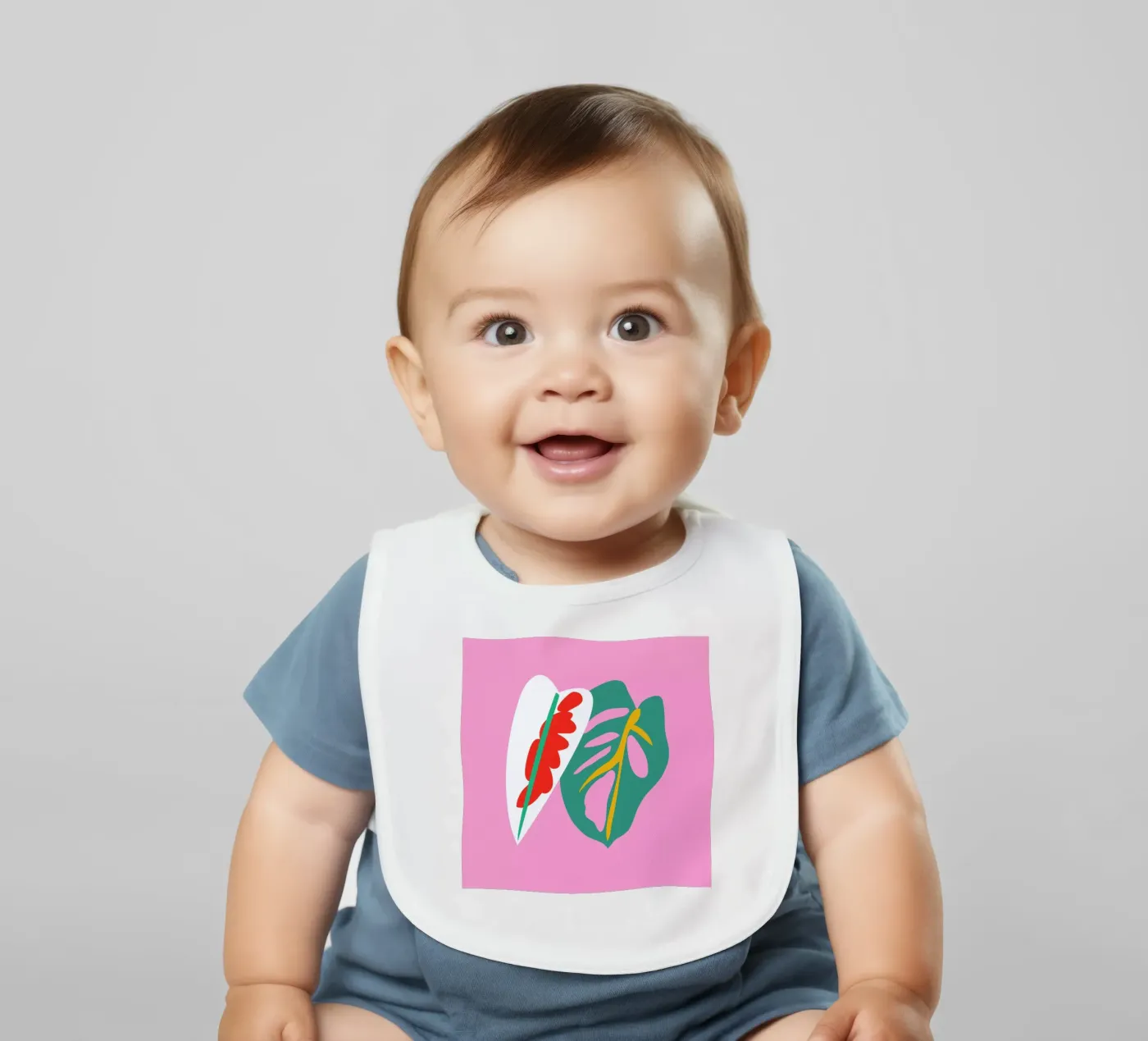 Caladium Monstera Illo Study bavaglino da Mariery Young