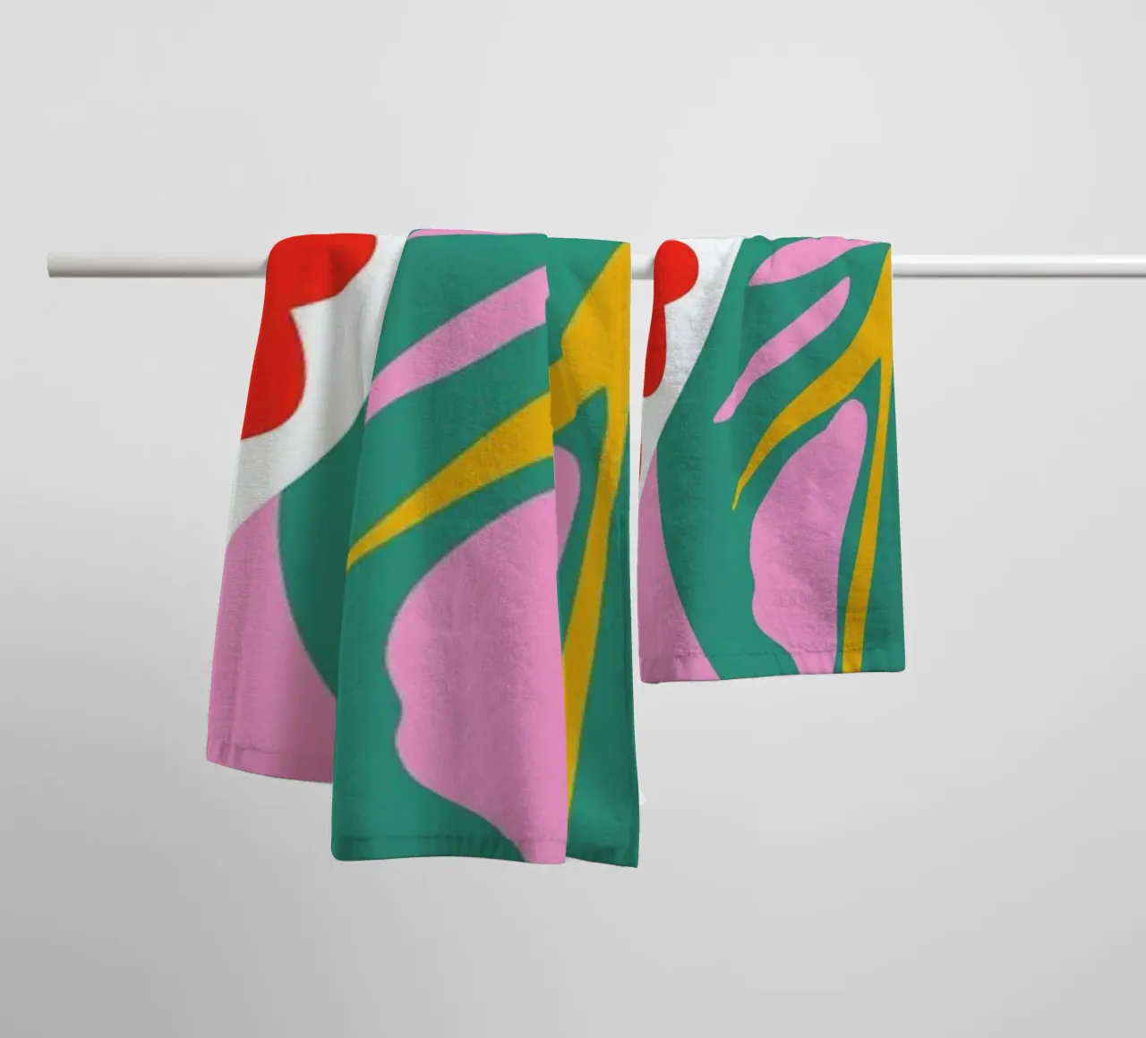 Caladium Monstera Illo Study asciugamano da bagno da Mariery Young