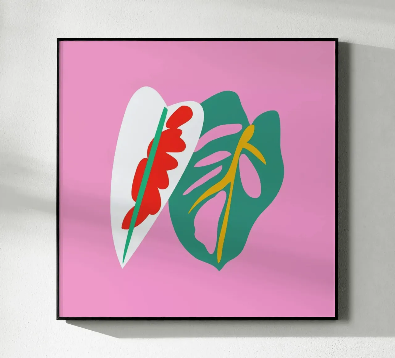 Caladium Monstera Illo Study plexiglass da Mariery Young