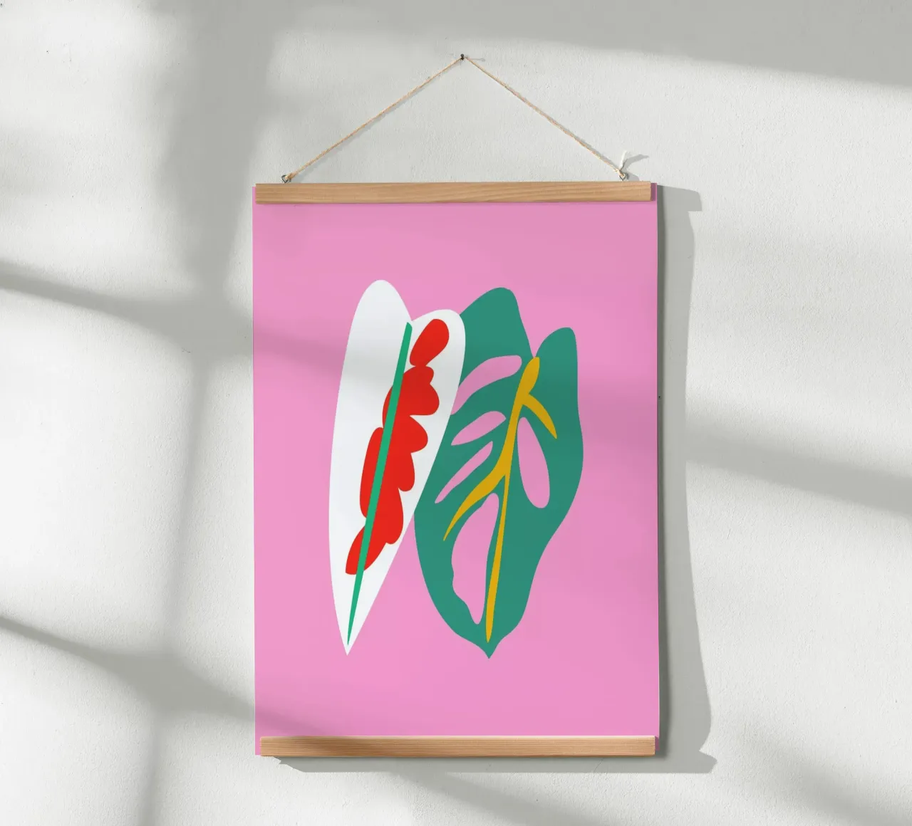 Caladium Monstera Illo Study poster da Mariery Young