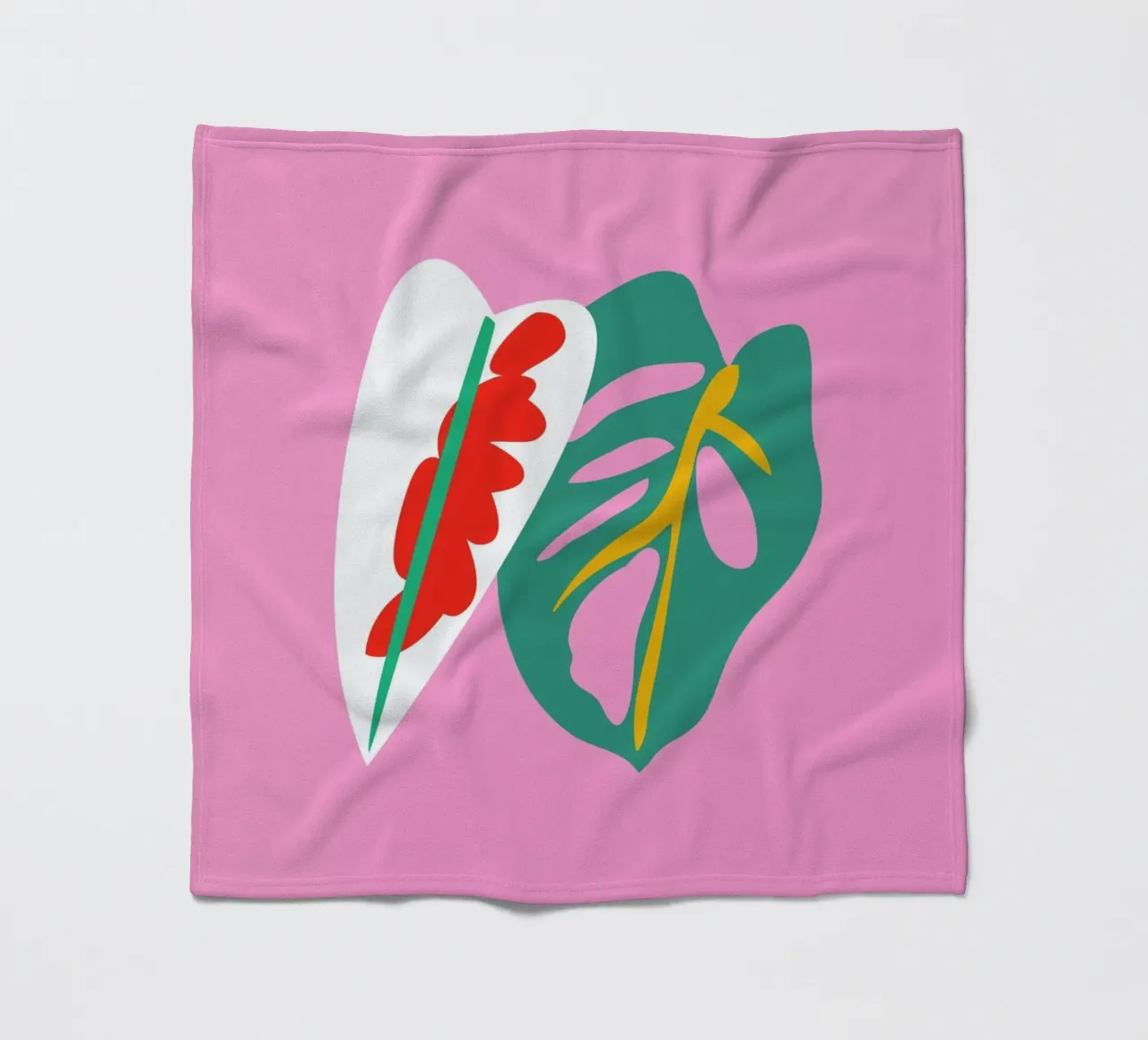Caladium Monstera Illo Study coperta in pile da Mariery Young