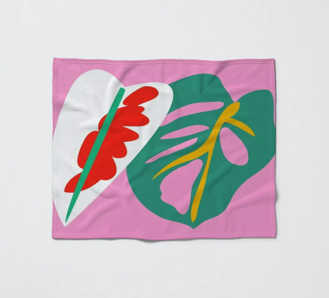 Caladium Monstera Illo Study coperta in pile da Mariery Young
