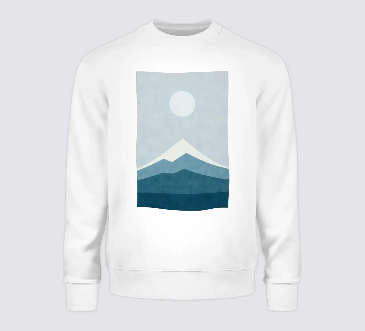 Monte Fuji - Silenzio blu in un inverno giapponese felpa da Affiches Soleil & Déco Lumineuse – Sunny