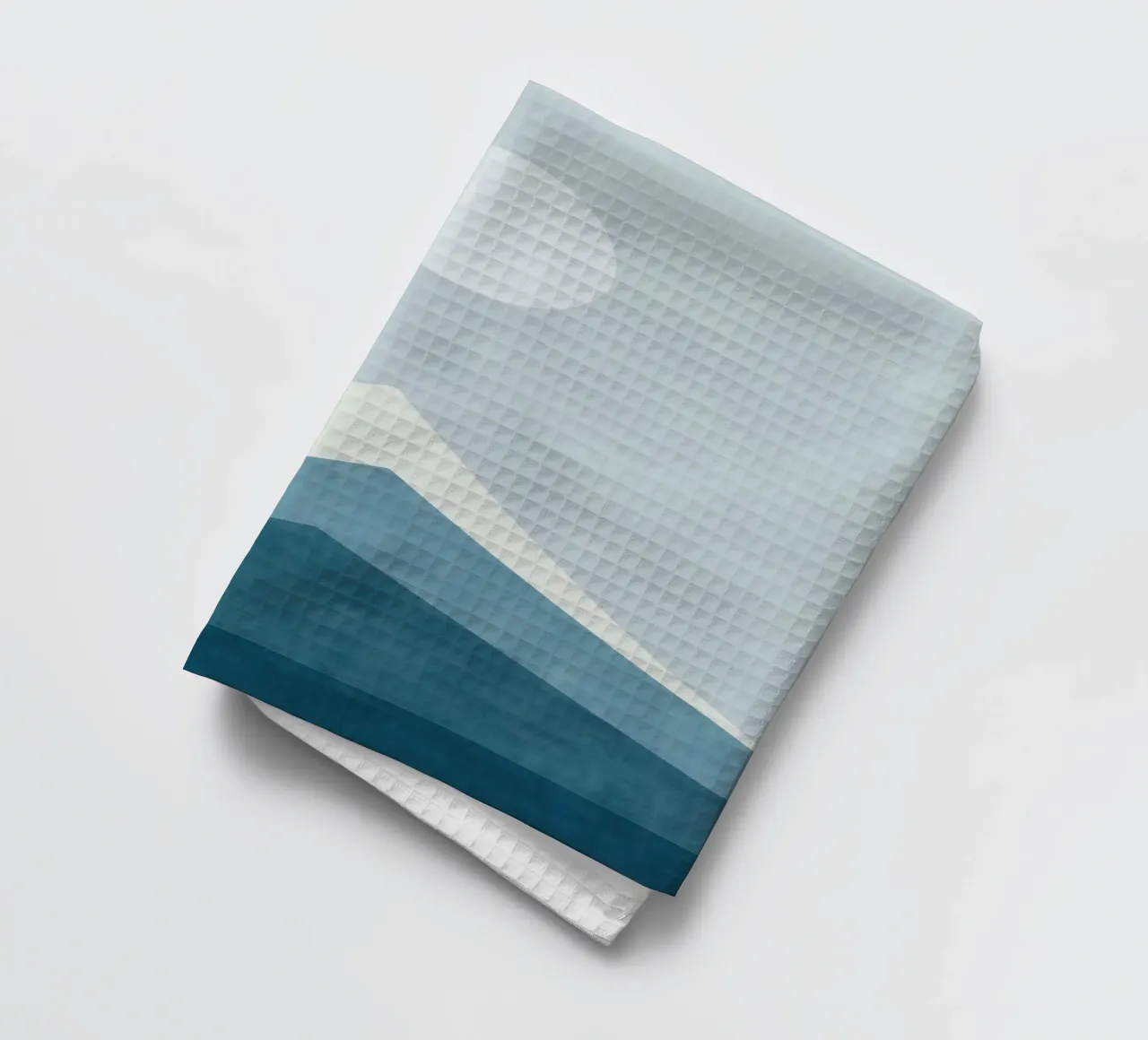 Monte Fuji - Silenzio blu in un inverno giapponese canovaccio da cucina da Affiches Soleil & Déco Lumineuse – Sunny