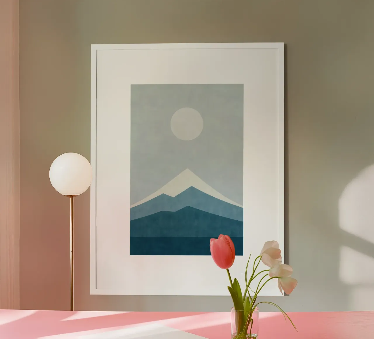 Monte Fuji - Silenzio blu in un inverno giapponese carta hahnemühle da Affiches Soleil & Déco Lumineuse – Sunny