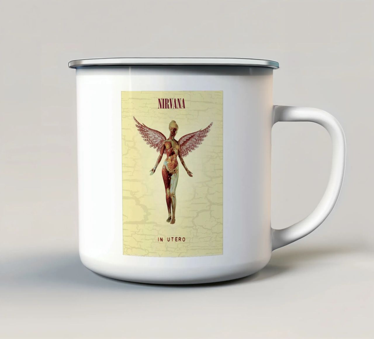 Nirvana In Utero Angel Anatomy tazza in smalto da Has Fab