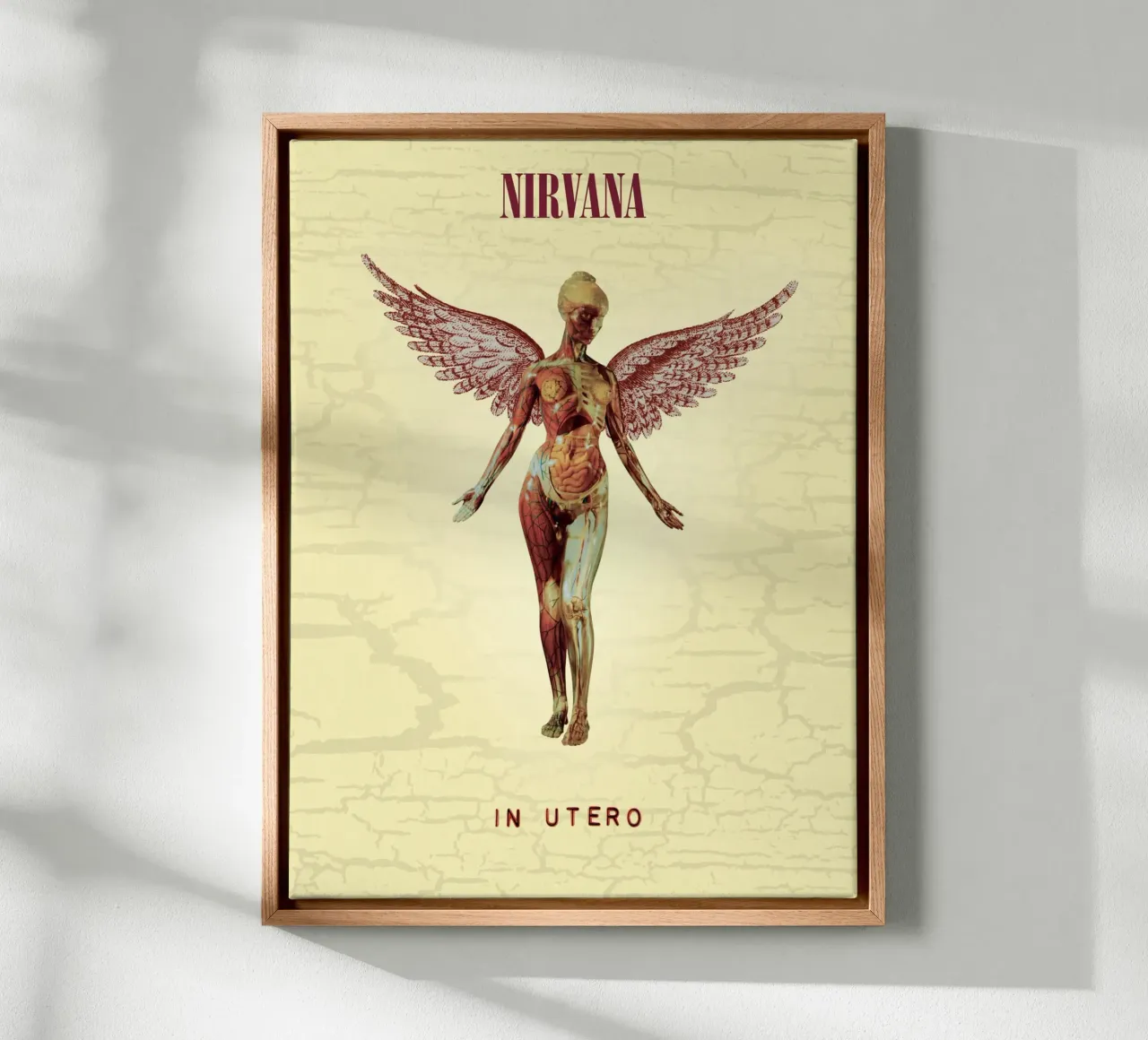 Nirvana In Utero Angel Anatomy canvas by Has Fab