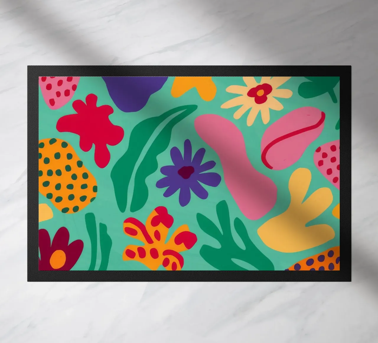 Speelse Flora Dans deurmat van Zep Layers