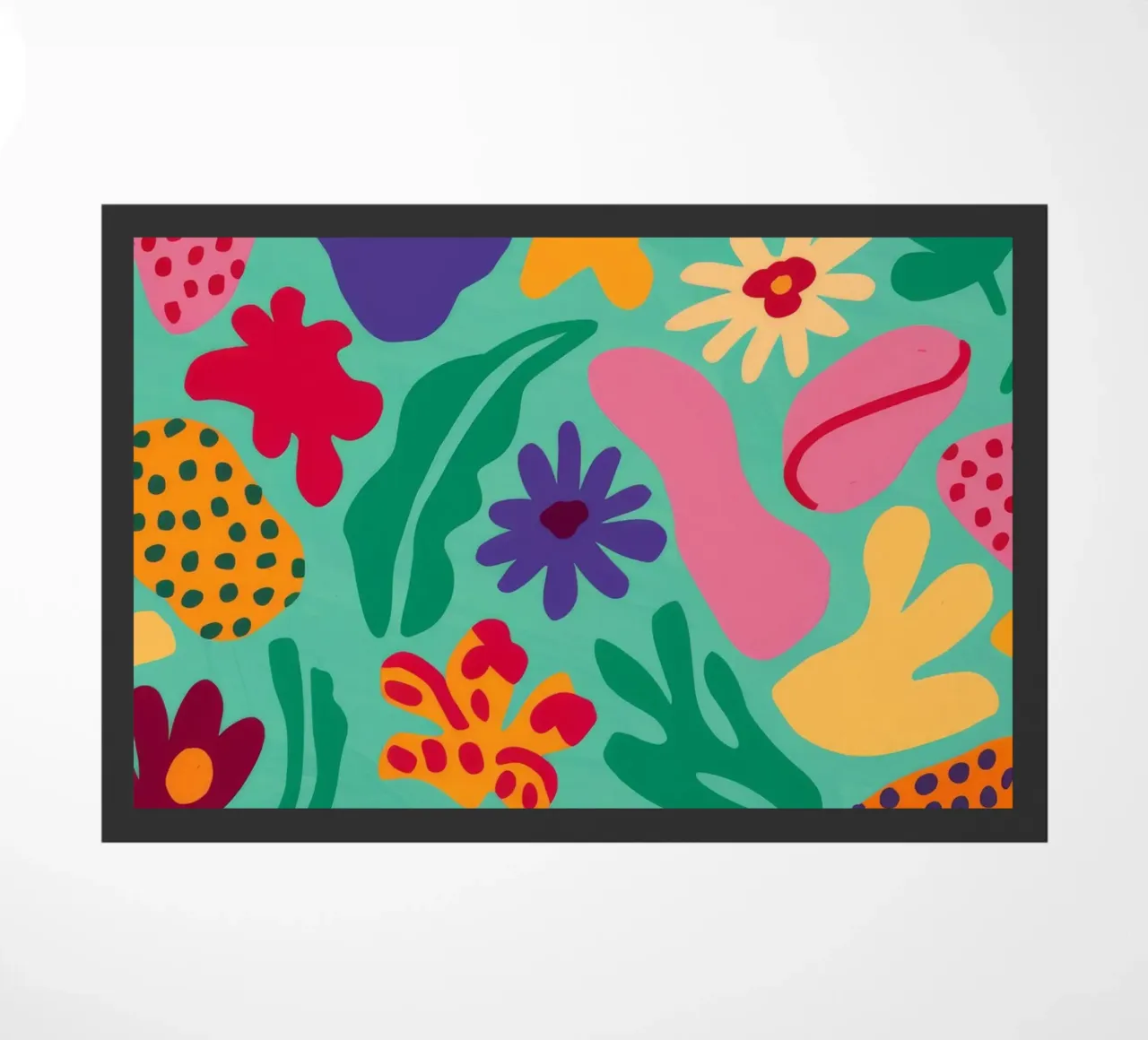 Speelse Flora Dans deurmat van Zep Layers