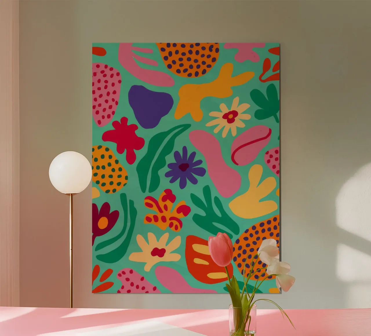 Speelse Flora Dans hahnemühle van Zep Layers