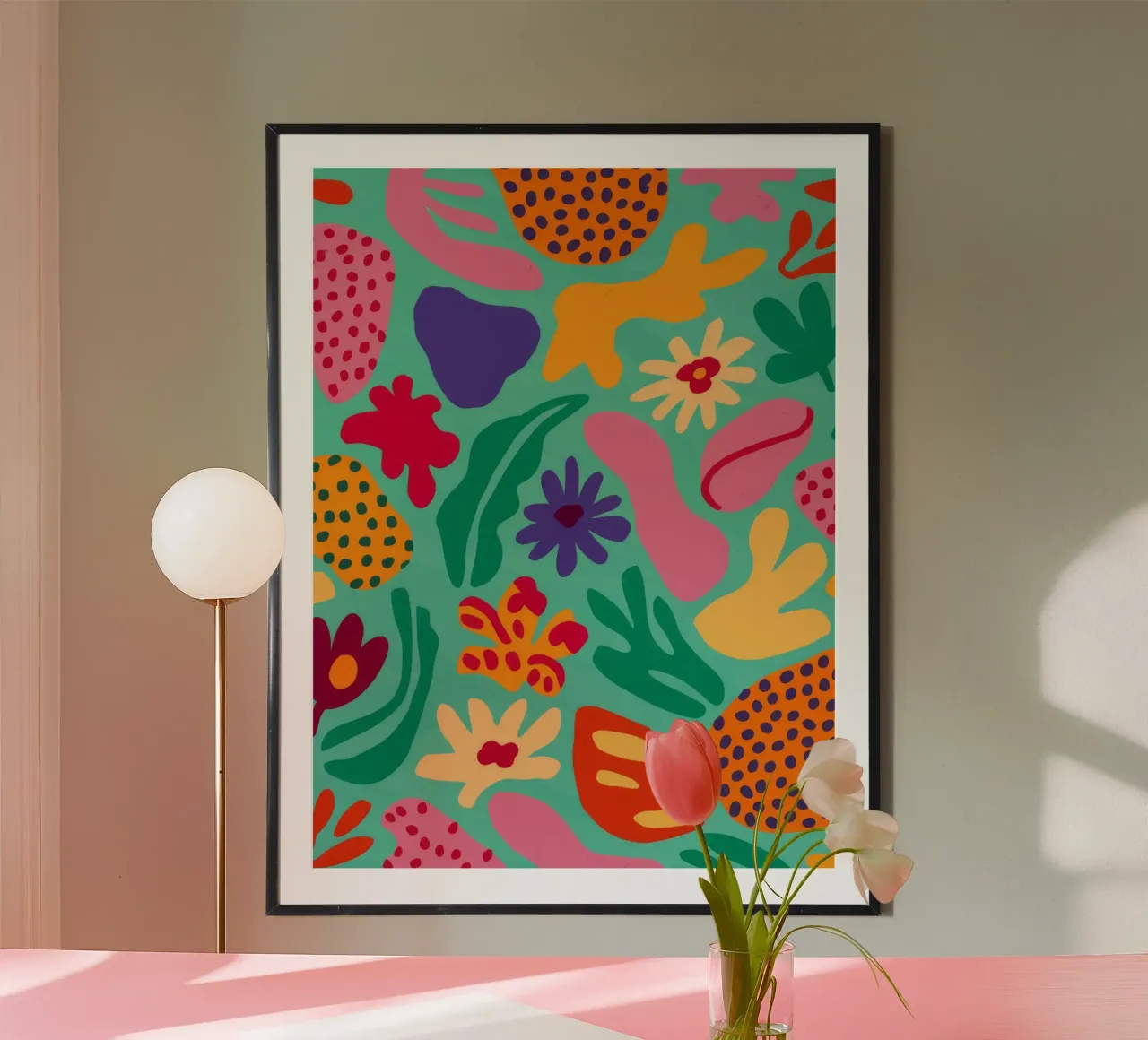 Speelse Flora Dans hahnemühle van Zep Layers
