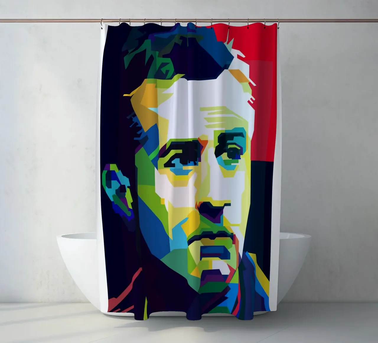 Robert De Niro Movie Actor WPAP Trending Now shower curtain by Artkreator