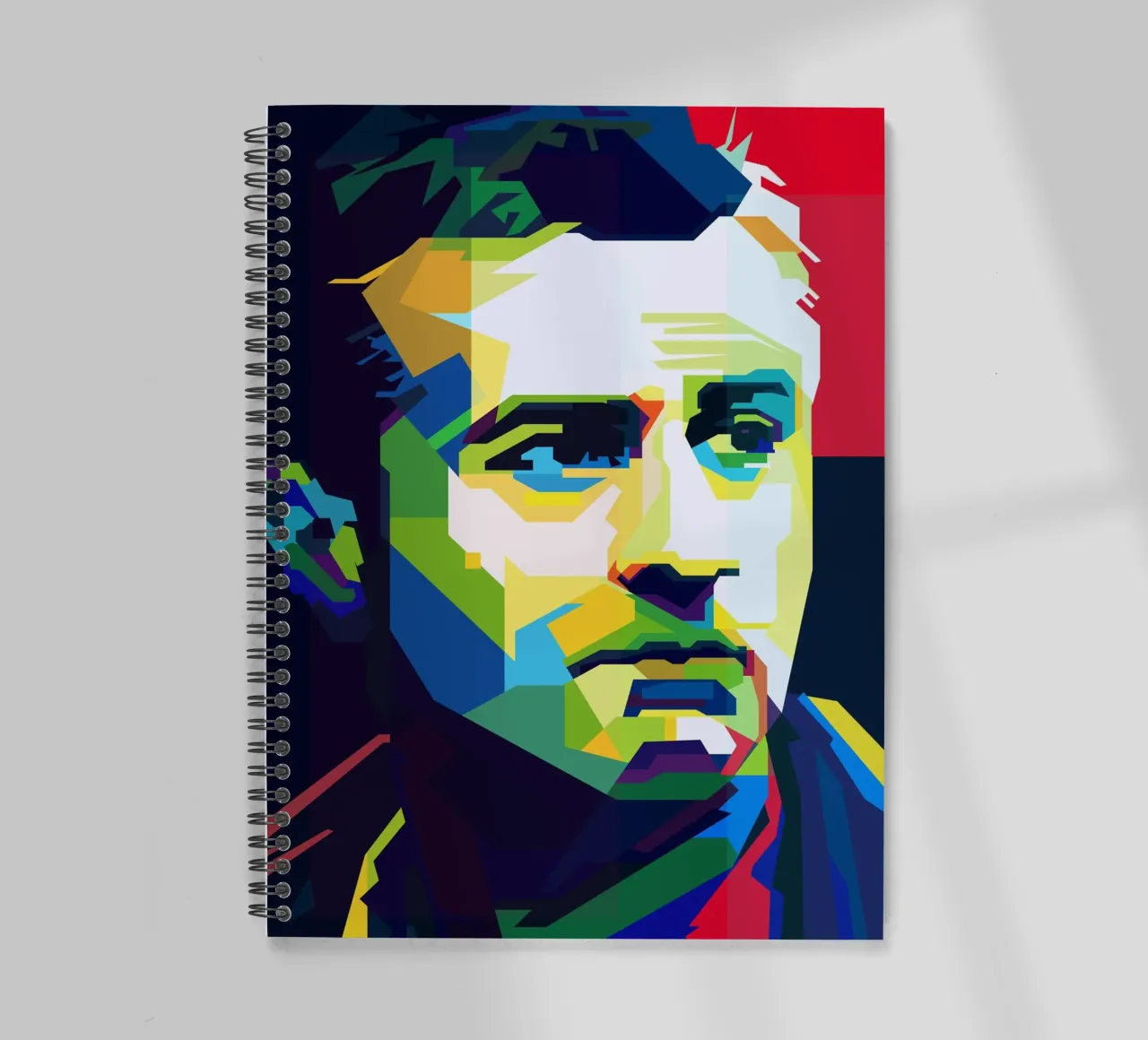 Robert De Niro Movie Actor WPAP Trending Now spiral notebook by Artkreator