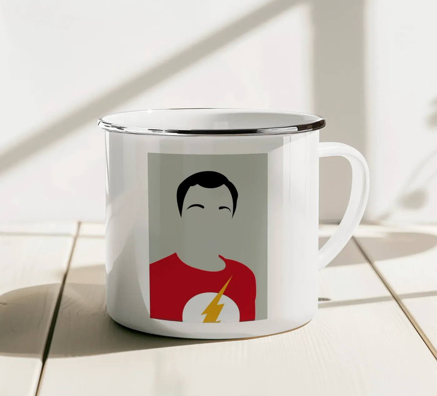 Sheldon enamel mug by Naxart