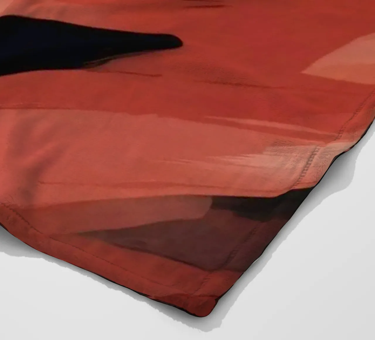 Dynamisch abstract behang met vloeiende penseelstreken fleecedeken van DesignDoodle