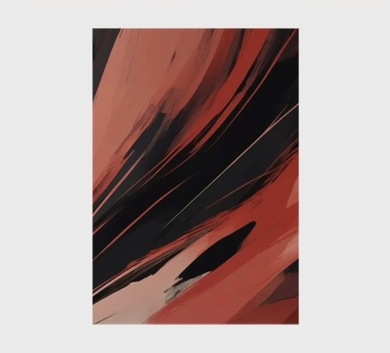 Dynamic abstract wallpaper featuring fluid brush strokes notebook by DesignDoodle