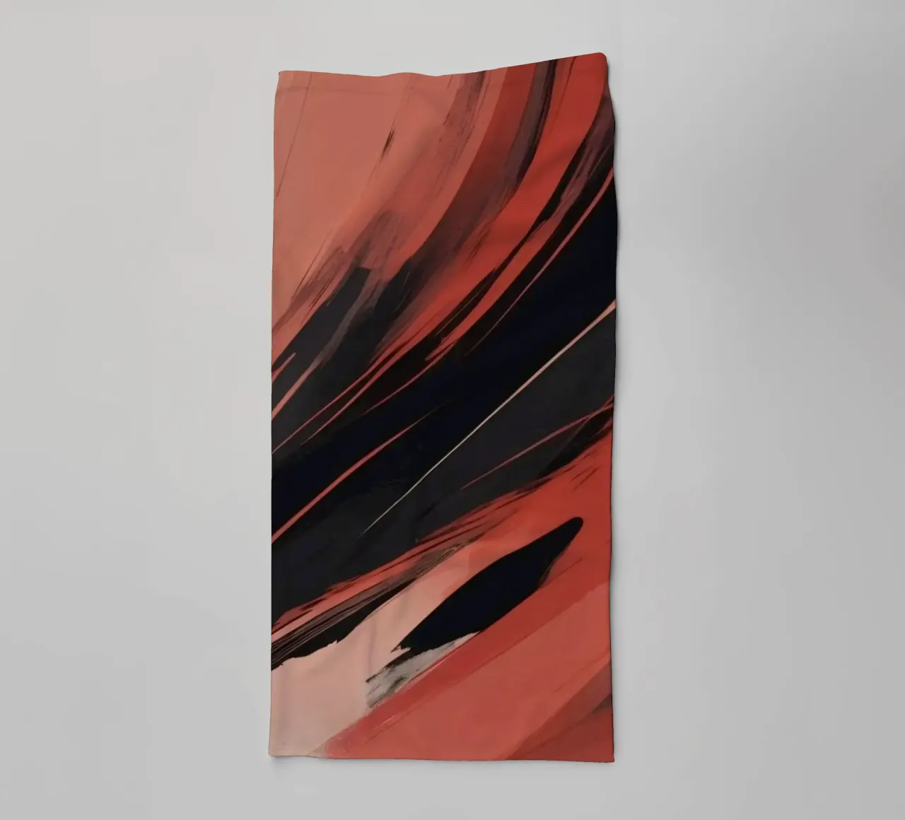 Dynamic abstract wallpaper featuring fluid brush strokes towel by DesignDoodle