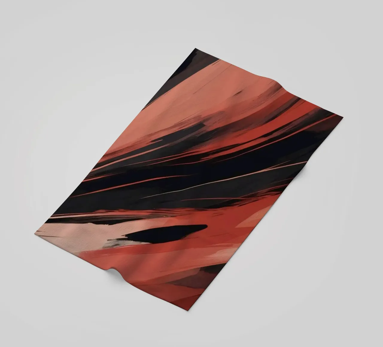 Dynamic abstract wallpaper featuring fluid brush strokes beach towel by DesignDoodle
