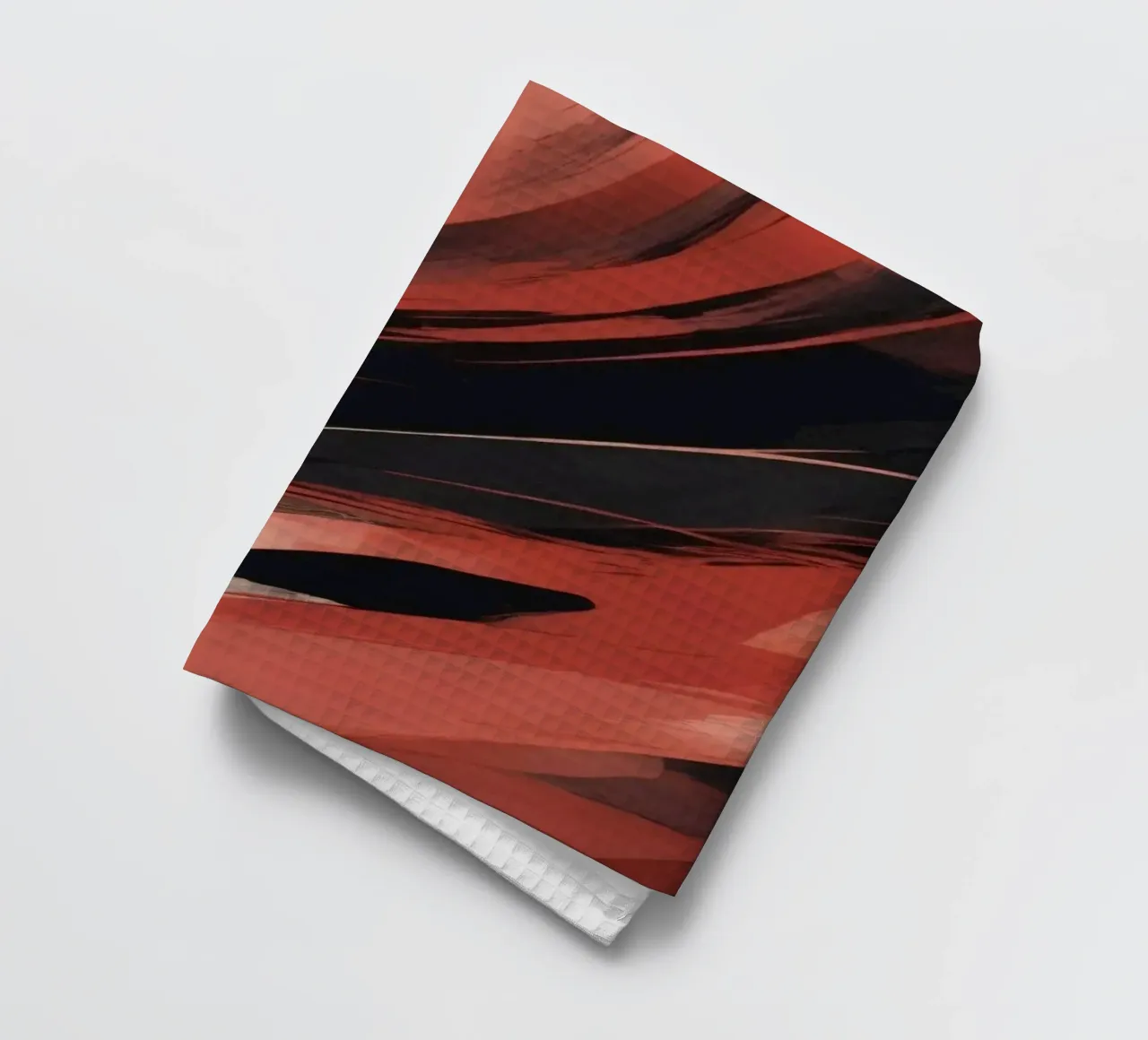 Dynamic abstract wallpaper featuring fluid brush strokes tea towel by DesignDoodle
