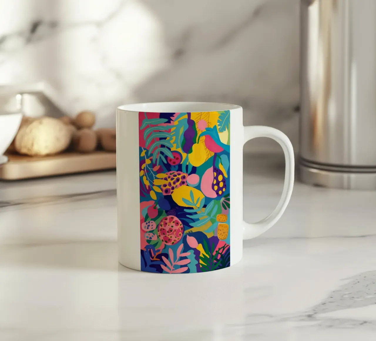 La febbre della frutta fiorisce tazza in ceramica da Zep Layers