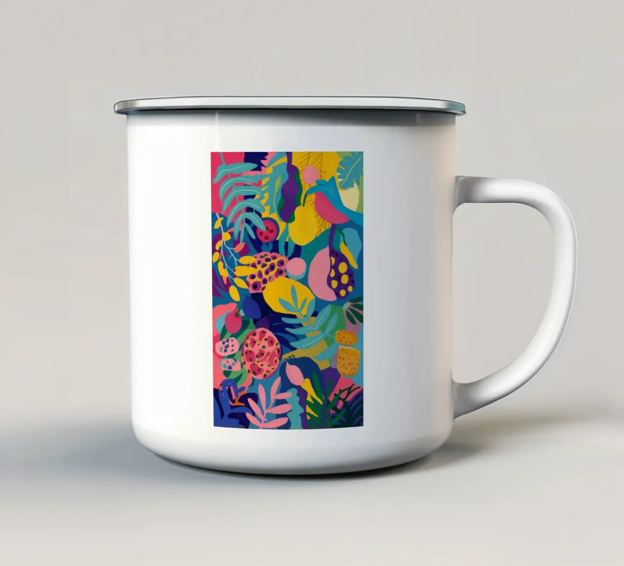La febbre della frutta fiorisce tazza in smalto da Zep Layers