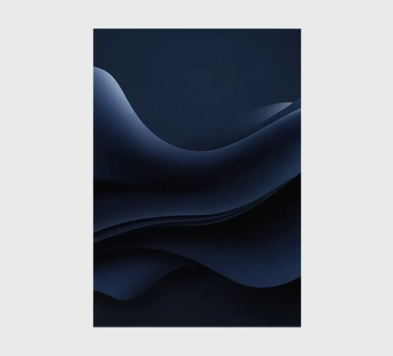 Fluid waves of deep blue create a calm abstract wallpaper notebook by DesignDoodle