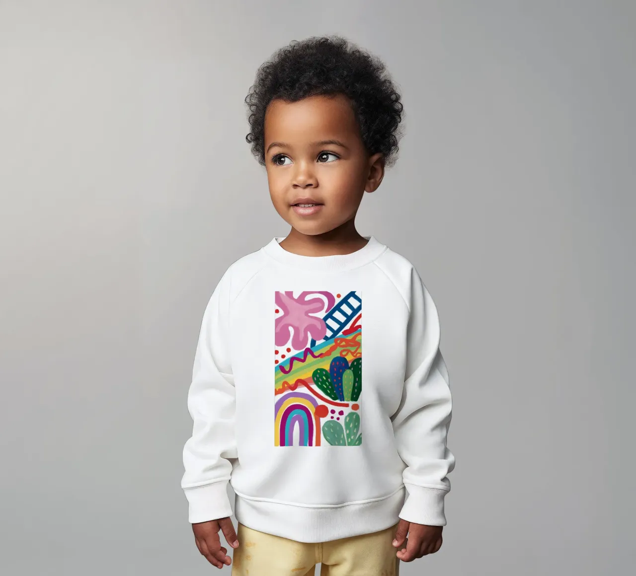Valzer dei cactus arcobaleno felpa neonato da Zep Layers