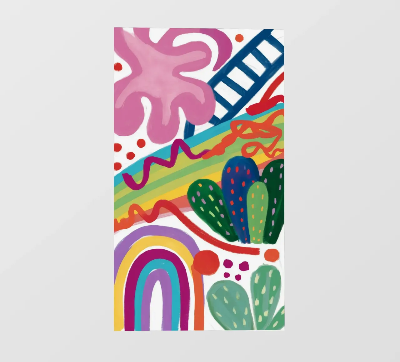 Valzer dei cactus arcobaleno telo in pvc da Zep Layers