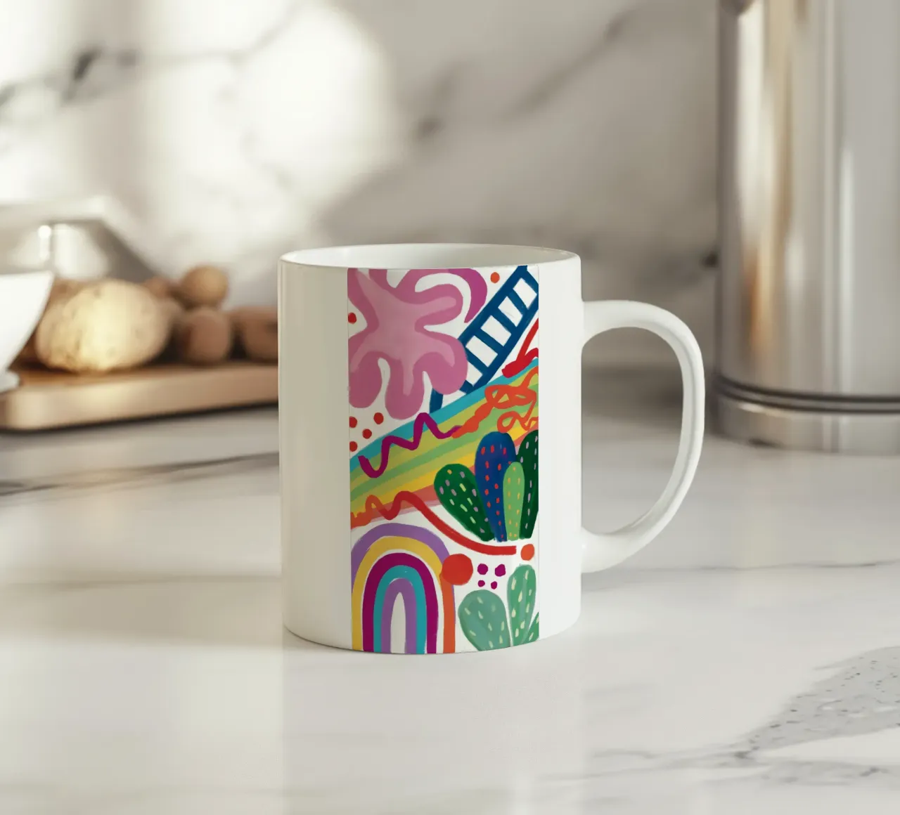 Valzer dei cactus arcobaleno tazza in ceramica da Zep Layers