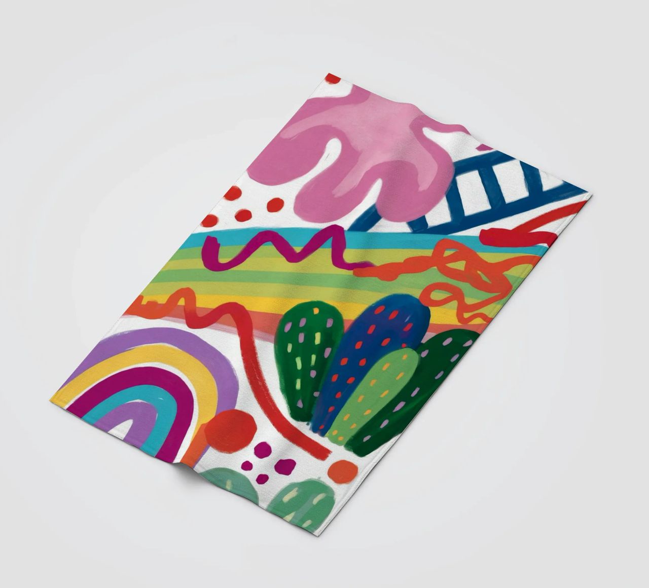 Valzer dei cactus arcobaleno coperta in pile da Zep Layers