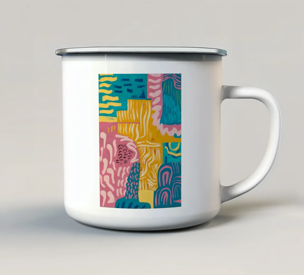 Sunwoven Memory Field enamel mug by Zep Layers