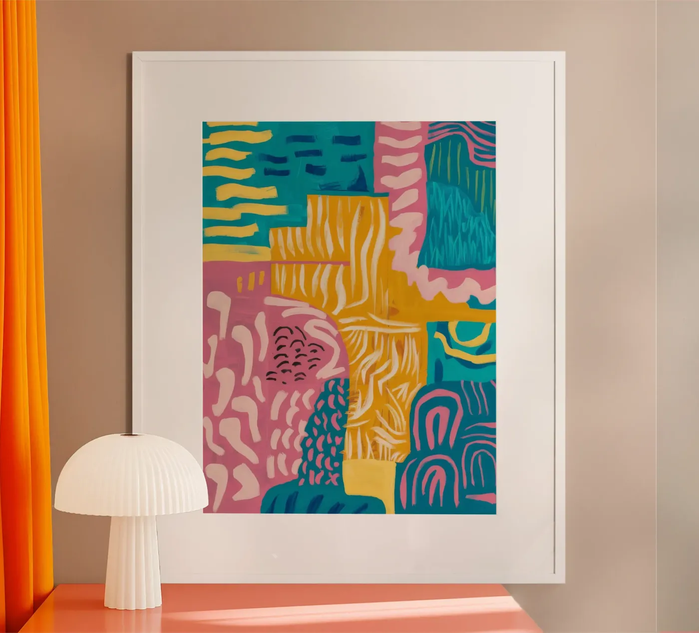 Sonnengewobenes Speicherfeld Poster von Zep Layers