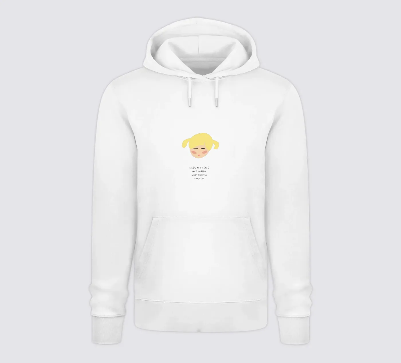 amore sei tu felpa con cappuccio da FRICKE DESIGN