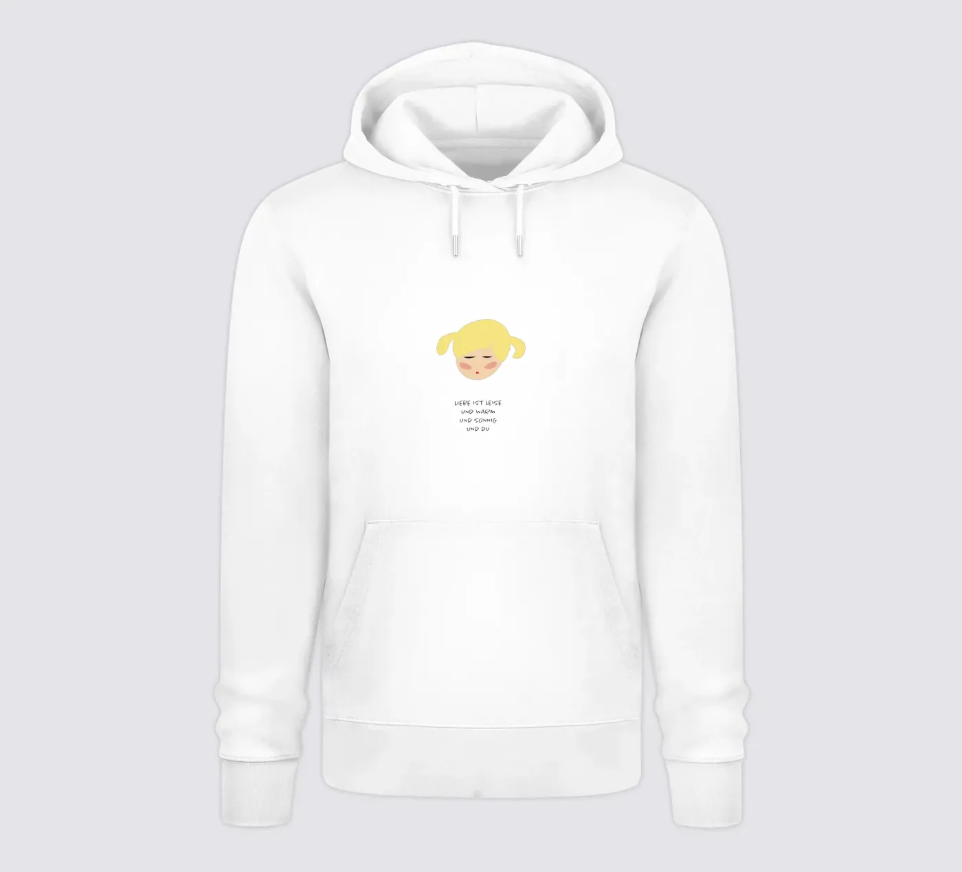amore sei tu felpa con cappuccio da FRICKE DESIGN