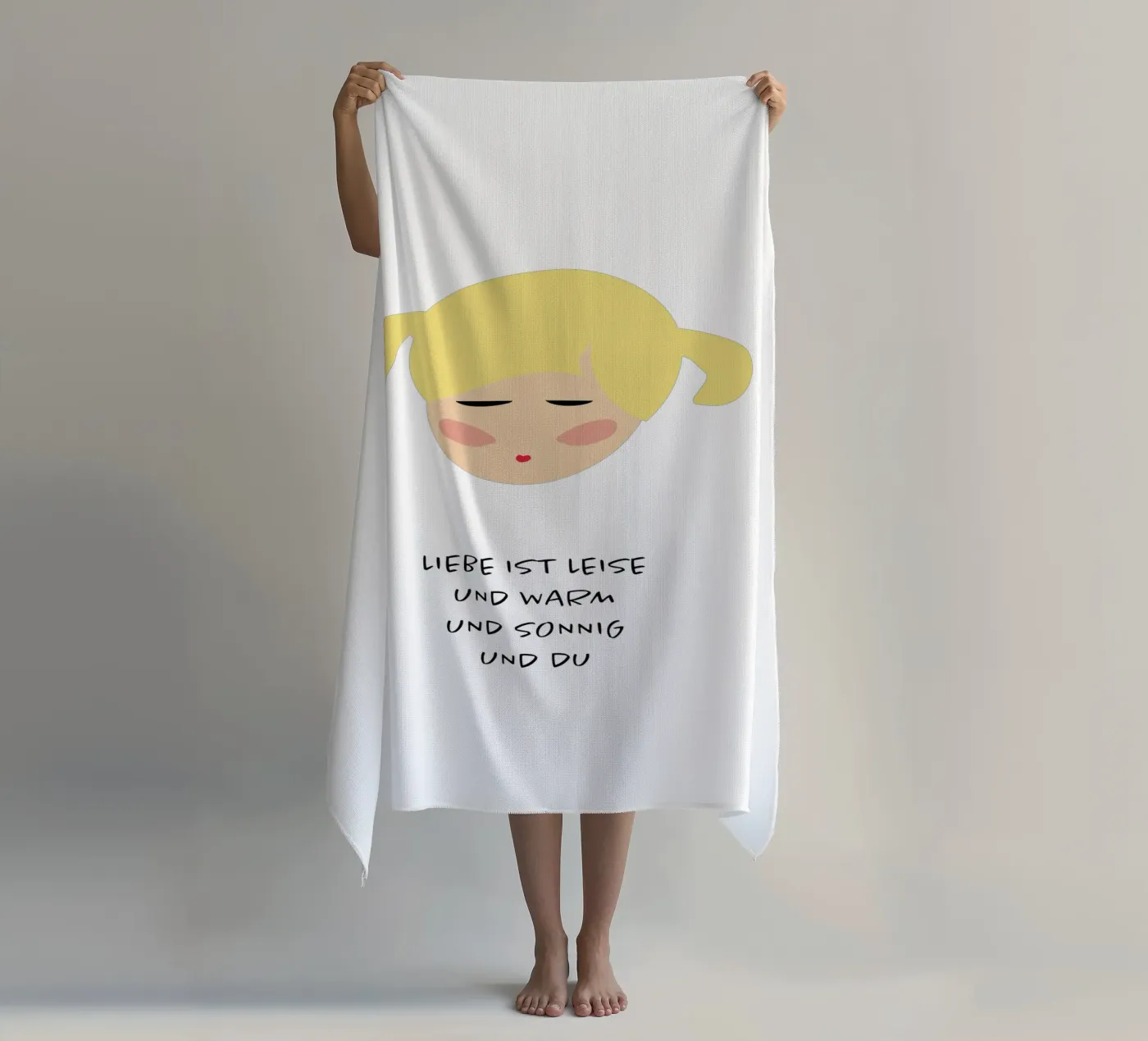 amore sei tu telo mare da FRICKE DESIGN