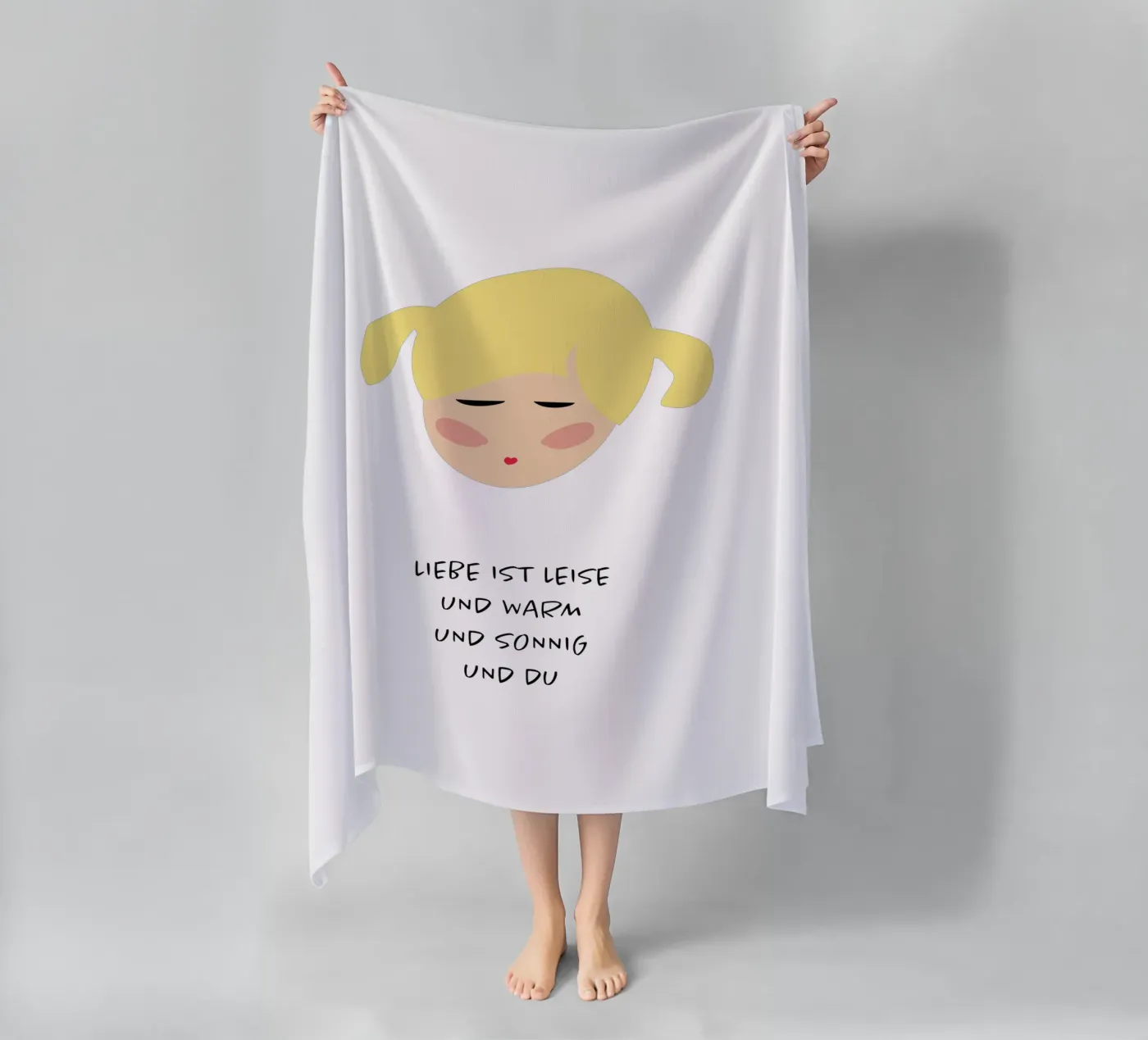 amore sei tu telo mare da FRICKE DESIGN